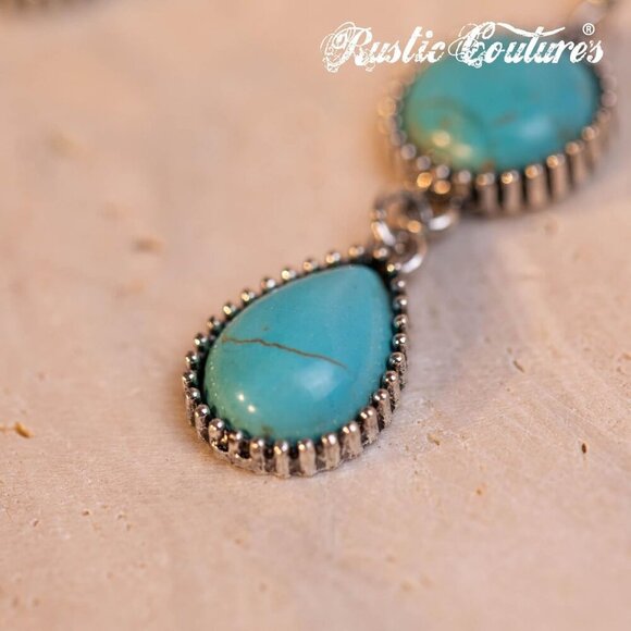 Rustic Couture's Western Necklace Earrings Jewelry Set for Women - Picture 7 of 7